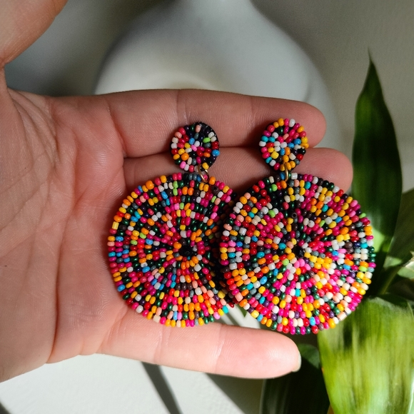 Boho Beaded Earrings - Picture 8 of 15